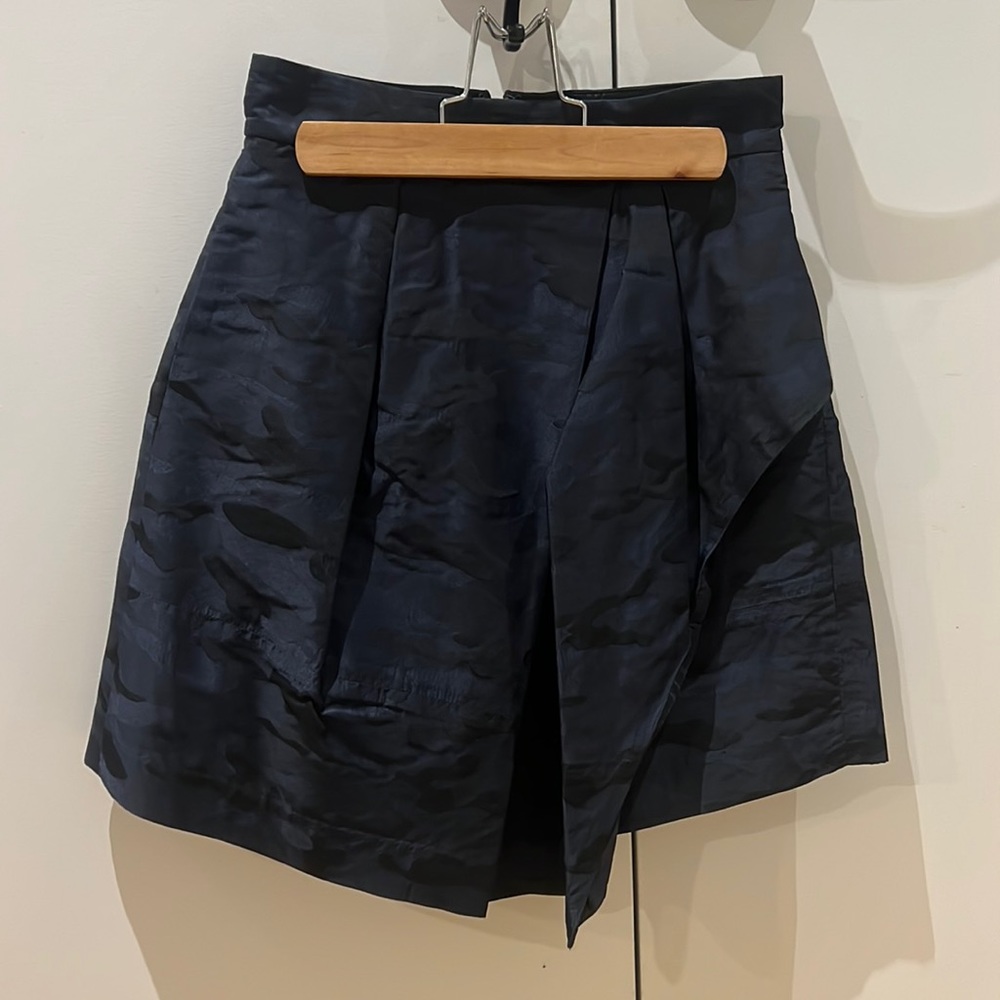 Banana Republic Navy Blue Camo Skirt